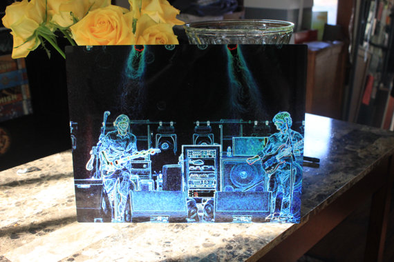 This photograph of the band Phish straight from Dumas’ Etsy shop is for sale.