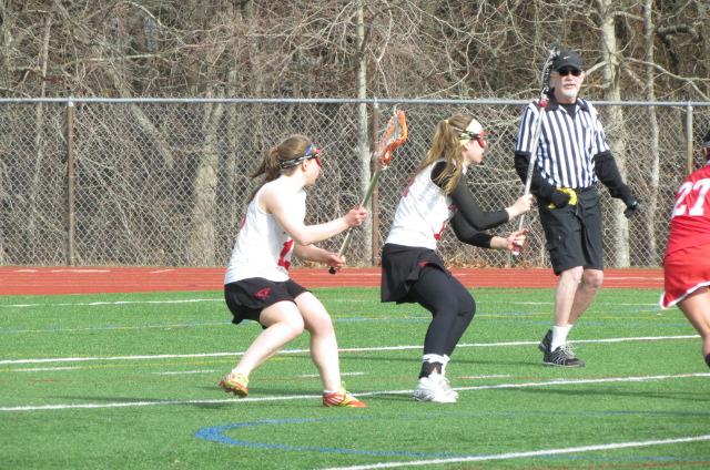 Hannah Neary in the Varsity Lacrosse game against BR. 
