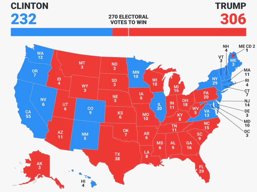 The+2016+electoral+map+depicting+the+results+of+the+presidential+election.+