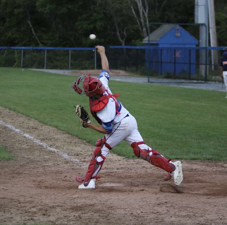 Meagher throwing a runner out