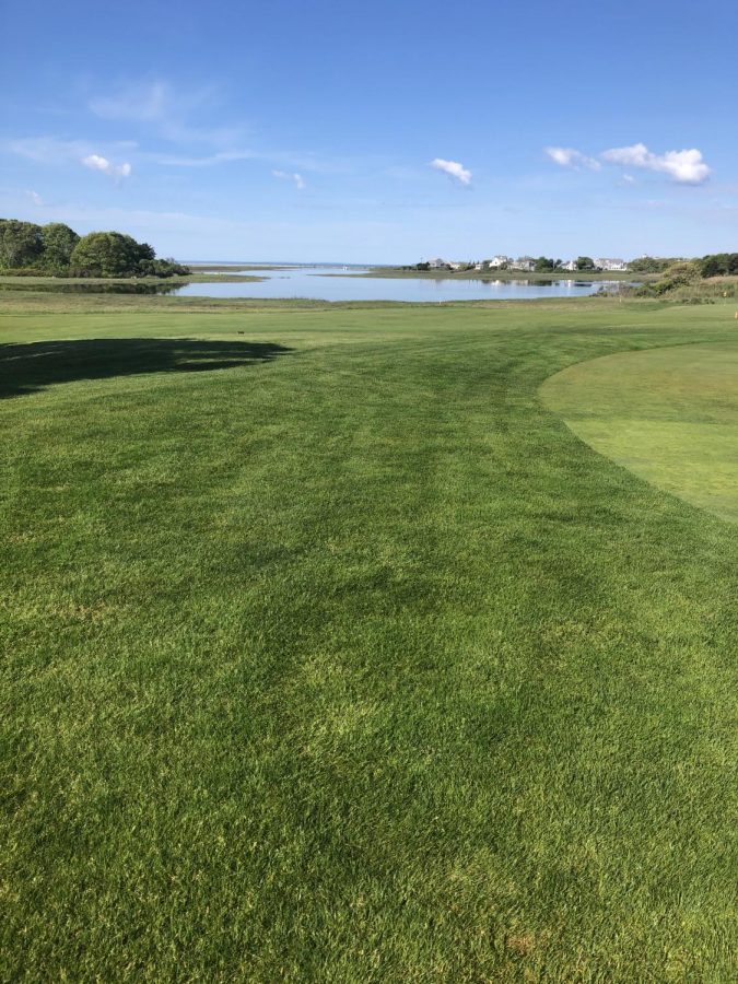 A lot of work goes into making courses look like this one at Hyannis Ports  fourth hole.