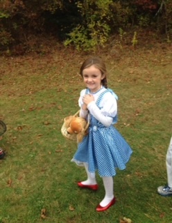 Young Sylvester enjoying Halloween.