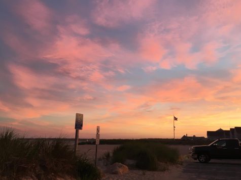 A beautiful summer sunset Craigville Beach.