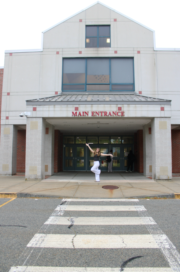 Abbey outside of the school
